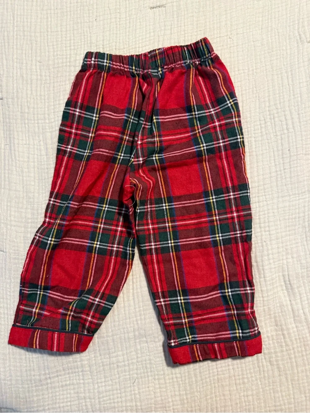 Petite Plume Imperial Tartan Flannel Pajamas. Pants only